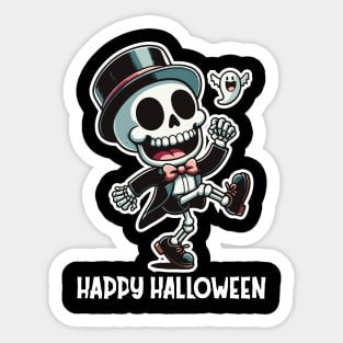 Boogie Bones: A Halloween Skeleton Jamboree Sticker